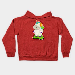 Unicorn Musician Headphone Music Kids Hoodie